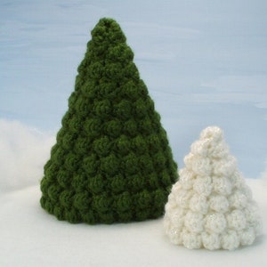 Christmas Trees Set 1 CROCHET PATTERN digital PDF file download 2 sizes and star included image 5