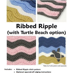 Turtle Beach Blanket Baby Sea Turtle Collection Amigurumi CROCHET PATTERNS digital PDF file download image 6