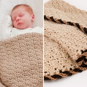 Twist-Trim Baby Blanket crochet pattern CROCHET PATTERN digital PDF file download