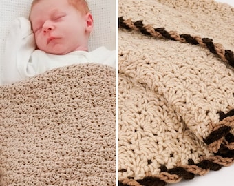 Twist-trim Baby Blanket Crochet Pattern CROCHET PATTERN