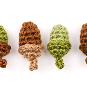 Oak Leaf Collection & Life-Sized Acorn two realistic oak leaves plus bonus matching acorn CROCHET PATTERNS digital PDF file download image 9