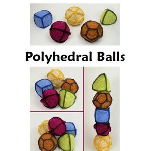 Polyhedral Balls five geometric CROCHET PATTERNS digital PDF file download image 9