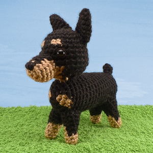 AmiDogs Miniature Pinscher amigurumi dog CROCHET PATTERN digital PDF file download