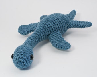 Plesiosaurus - amigurumi dinosaur CROCHET PATTERN digital PDF file download