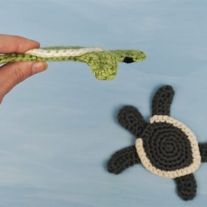 Baby Sea Turtle Applique CROCHET PATTERN digital PDF file download image 7
