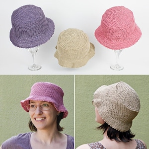 Summer Days Sunhat CROCHET PATTERN digital PDF file download