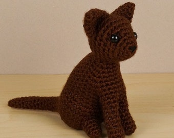 AmiCats Burmese Cat - amigurumi cat CROCHET PATTERN digital PDF file download