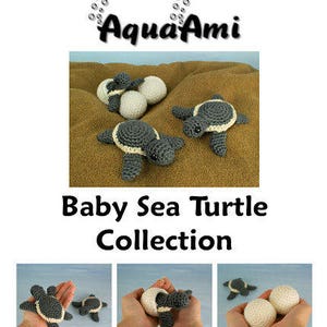 Turtle Beach Blanket Baby Sea Turtle Collection Amigurumi CROCHET PATTERNS digital PDF file download image 7