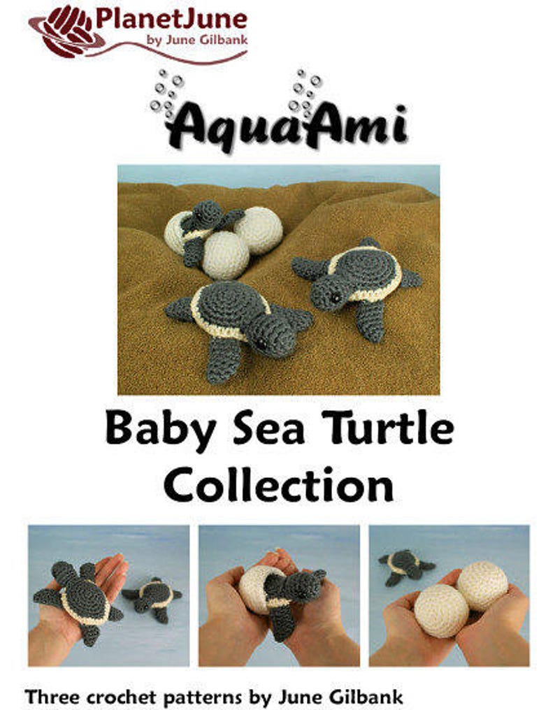 Turtle Beach Blanket Baby Sea Turtle Collection Amigurumi CROCHET PATTERNS digital PDF file download image 7