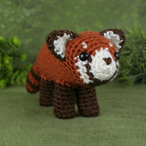 Red Panda amigurumi CROCHET PATTERN digital PDF file download