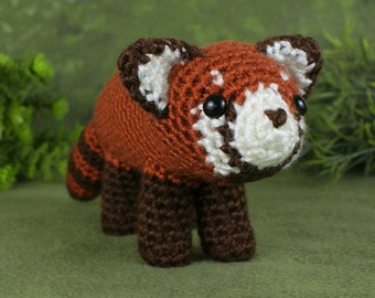 Red Panda amigurumi CROCHET PATTERN digital PDF file download