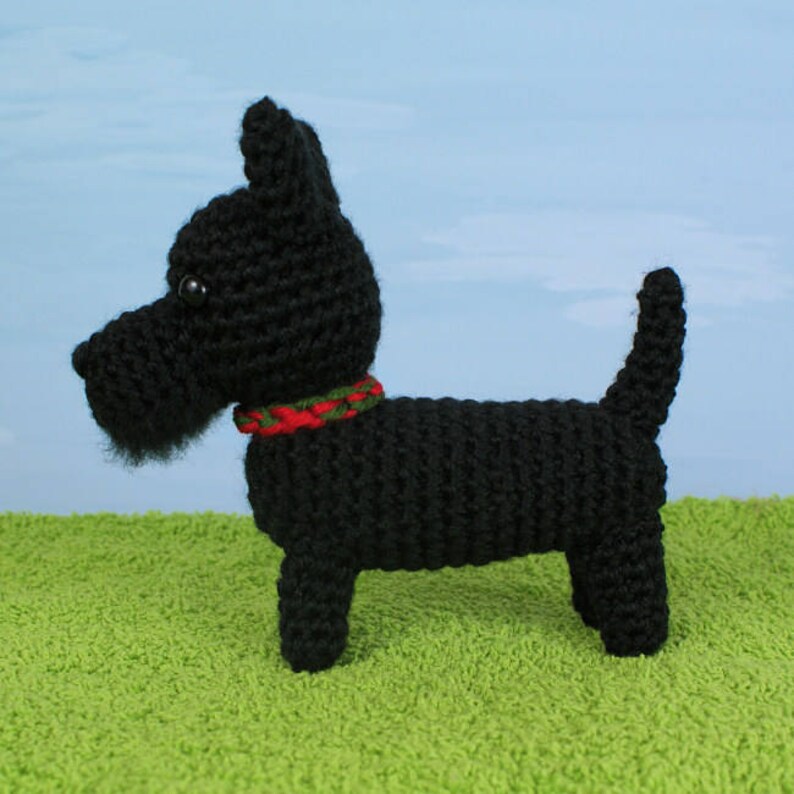 Special Deal AmiDogs Set 7 Basset Hound, Rottweiler, Scottish Terrier 3 amigurumi dog CROCHET PATTERNS digital PDF file download image 9