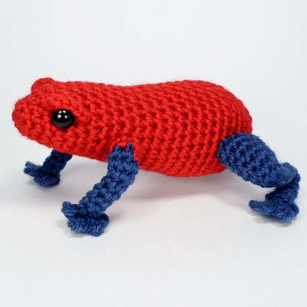 Poison Dart Frog amigurumi CROCHET PATTERN digital PDF file download