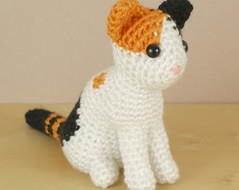AmiCats Calico Cat - amigurumi cat CROCHET PATTERN digital PDF file download