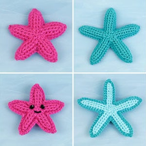 Starfish Collection four CROCHET PATTERNS digital PDF file download image 5