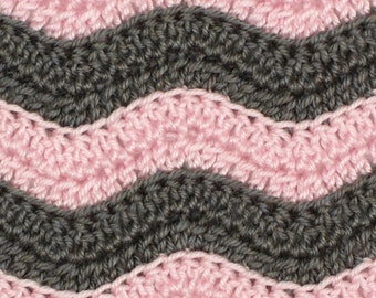 手編み　Ripple blanket  Sand & Sea Easy Ripple Stitch Blanket. I'm using ILTY in linen, ocean