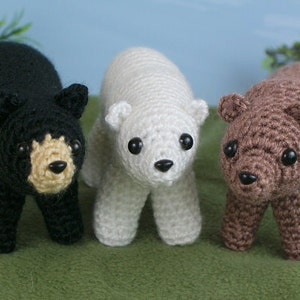 Brown / Grizzly Bear amigurumi CROCHET PATTERN digital PDF file download image 6