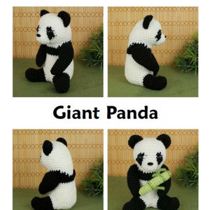 Giant Panda amigurumi CROCHET PATTERN digital PDF file download image 6