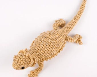 Bearded Dragon (lizard) amigurumi CROCHET PATTERN digital PDF file download