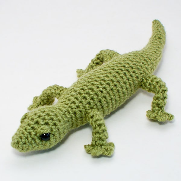 Gecko (lizard) amigurumi CROCHET PATTERN digital PDF file download