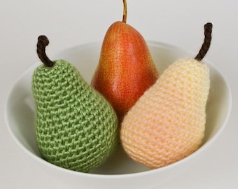 Amigurumi Pears CROCHET PATTERN digital PDF file download