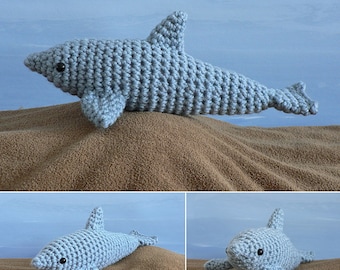 AquaAmi Dolphin amigurumi CROCHET PATTERN digital PDF file download