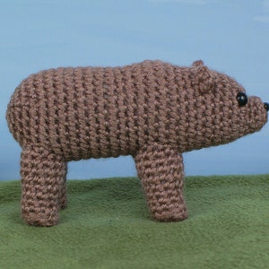 Brown / Grizzly Bear amigurumi CROCHET PATTERN digital PDF file download image 4