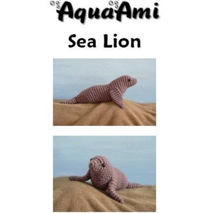 AquaAmi Sea Lion amigurumi CROCHET PATTERN digital PDF file download Bild 7