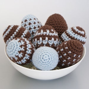 Easter Eggs amigurumi CROCHET PATTERN digital PDF file download - 8 designs in 1 pattern