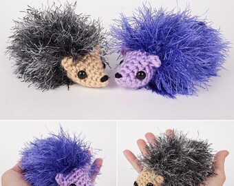 Fuzzy Hedgehog CROCHET PATTERN digital PDF file download