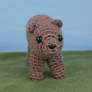 Brown / Grizzly Bear amigurumi CROCHET PATTERN digital PDF file download image 3