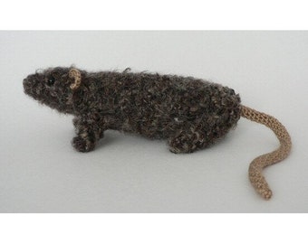 Fuzzy Rat amigurumi CROCHET PATTERN digital PDF file download