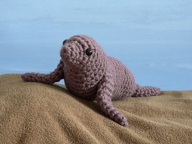 AquaAmi Sea Lion amigurumi CROCHET PATTERN digital PDF file download image 5