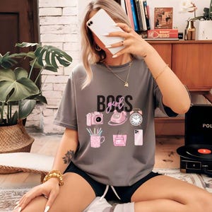 Weibliche Unternehmer Shirts Frauen Empowerment Boss Lady T-Shirt Kleinunternehmer Geschenk ihre feministische TShirt Hustle Motivational Tees