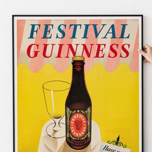 Festival Guinness 1951 Promotional Poster PRINTABLE DOWNLOAD image 2