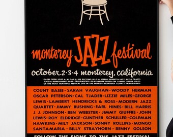 Monterey Jazz Festival 1959 Concert Poster PRINTABLE DOWNLOAD