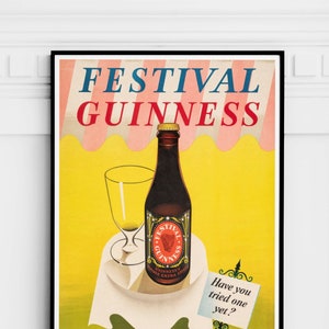 Festival Guinness 1951 Promotional Poster PRINTABLE DOWNLOAD image 1