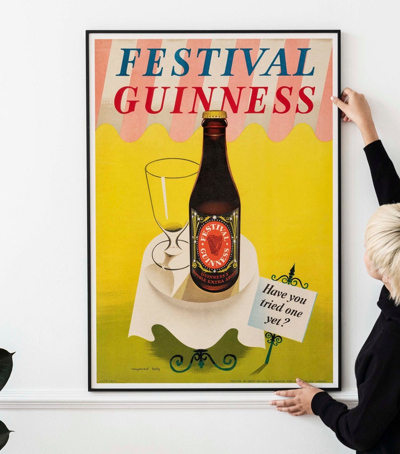 Festival Guinness 1951 Promotional Poster PRINTABLE DOWNLOAD image 2