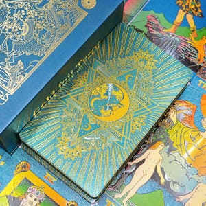 Waterproof Tarot deck * Gold foil Tarot * Tarot cards * 78 Rider–Waite Tarot