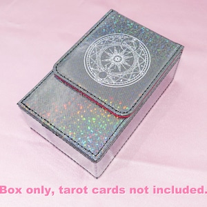 Waterproof Rose Tarot deck * Gold foil Tarot * Tarot cards * 78 Rider–Waite Tarot * Beautiful Megenta Colour Black box（NO Deck）