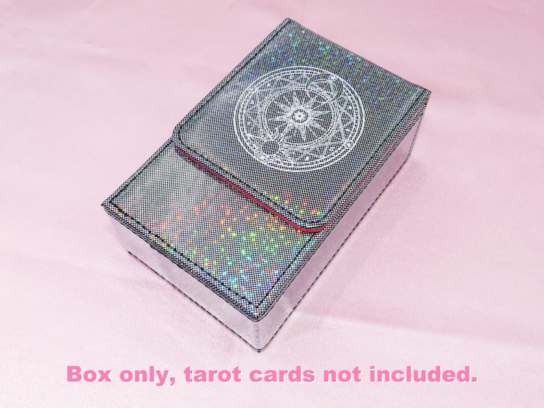 Waterproof Rose Tarot deck * Gold foil Tarot * Tarot cards * 78 Rider–Waite Tarot * Beautiful Megenta Colour Black box（NO Deck）
