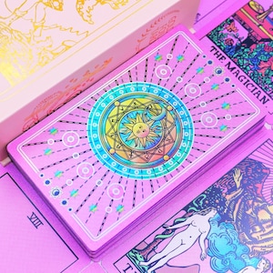 Jeu de tarots étanche * Tarot en feuille d'or * Cartes de tarot * Tarot 78 Rider-Waite