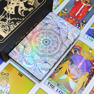 Baraja de tarot resistente al agua * Tarot con lámina de oro * Cartas del tarot * 78 cartas del tarot Rider-Waite