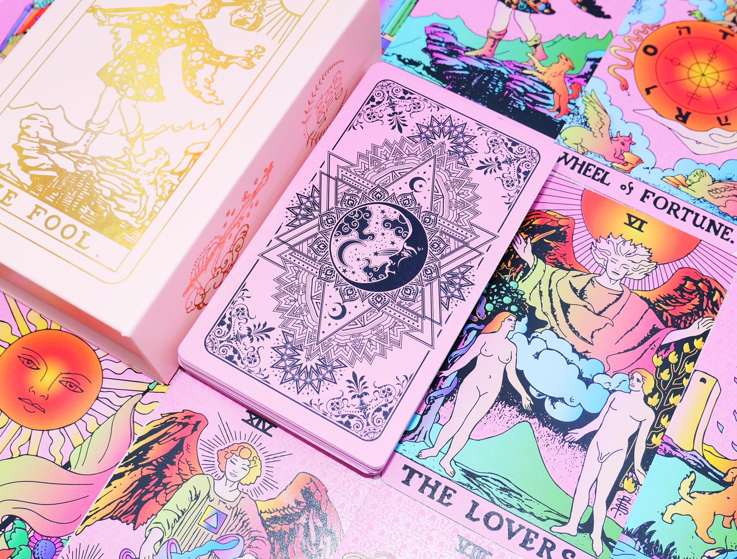 Waterproof Tarot deck * Relief pattern * Tarot cards * 78 Rider–Waite Tarot