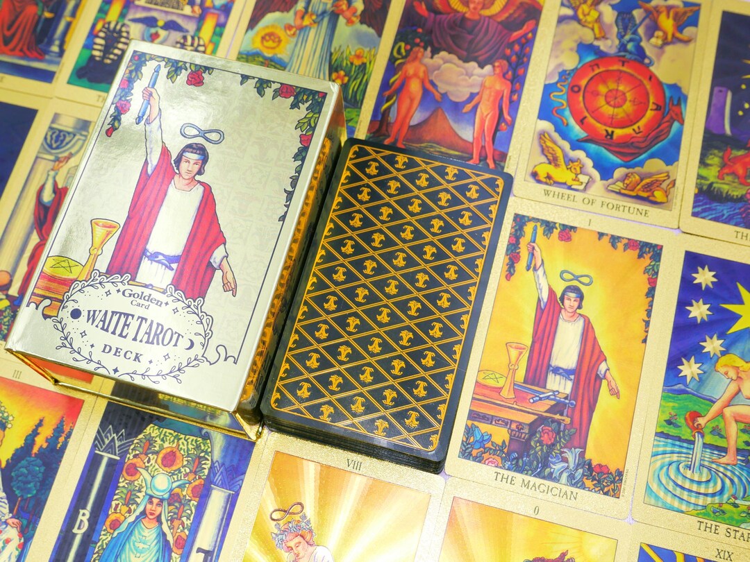 Waterproof Tarot Deck * Gold Foil Tarot * Holographic * Tarot Cards ...
