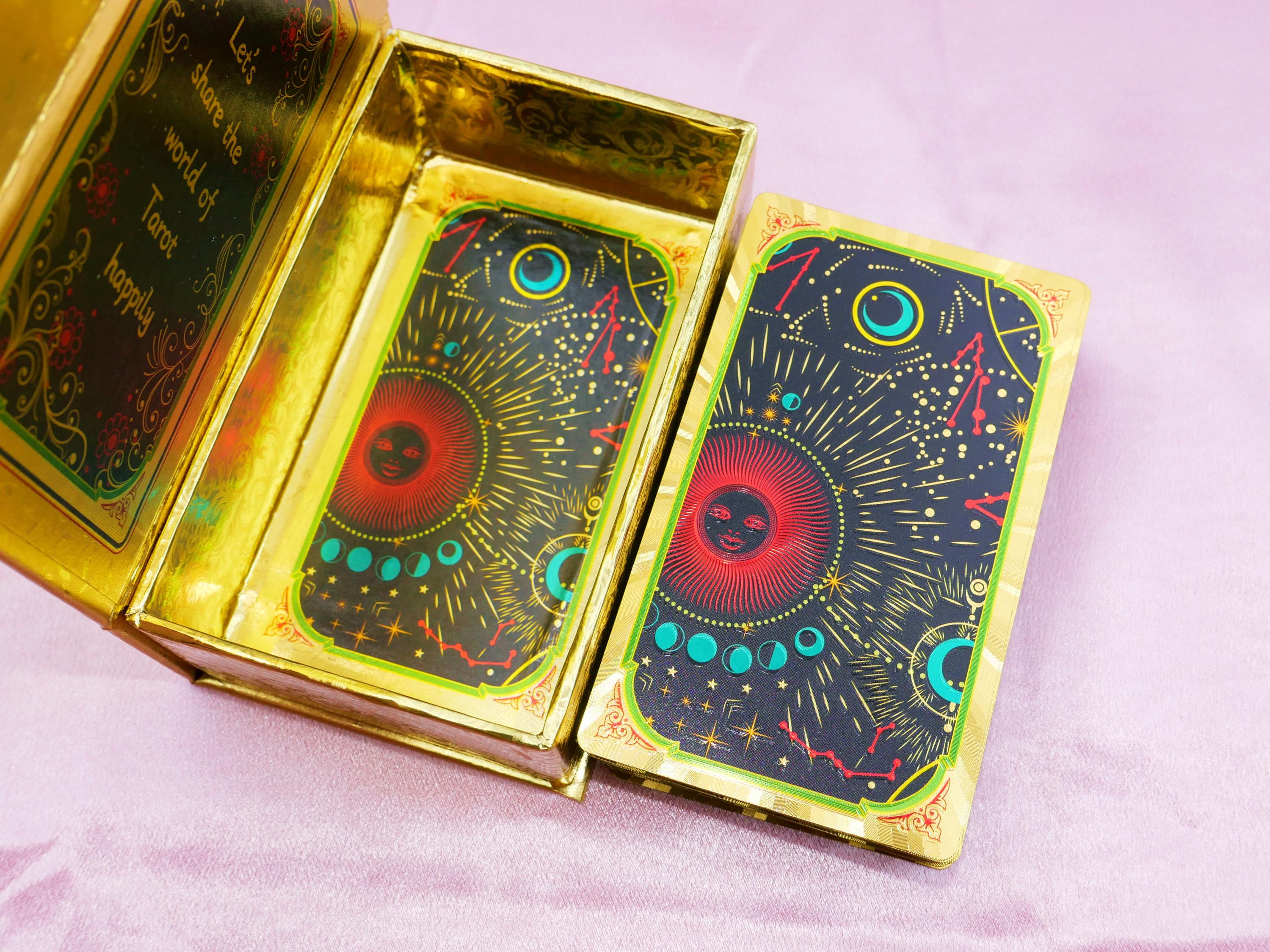Waterproof Tarot Deck * Gold Foil Tarot * Tarot Cards * 78 Rider–waite ...