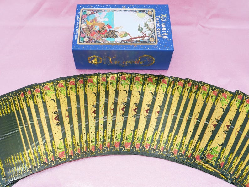 Waterproof Tarot Deck * Gold Foil Tarot * Tarot Cards * 78 Rider–waite ...