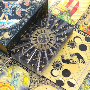 Baraja de Tarot impermeable * Tarot dorado * Cartas del Tarot * 78 Tarot Rider-Waite
