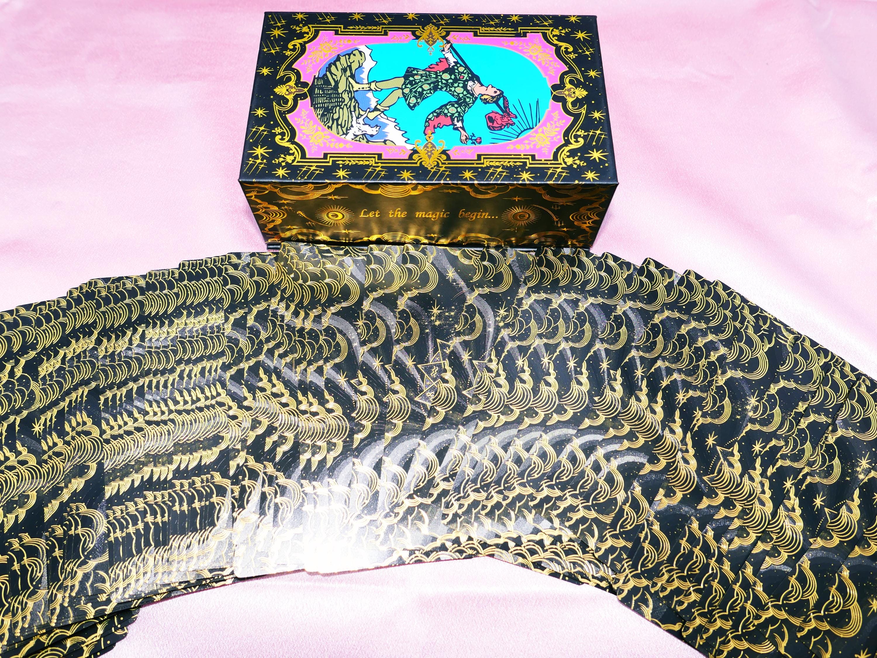 Waterproof Tarot Deck * Gold Foil Tarot * Tarot Cards * 78 Rider–waite ...