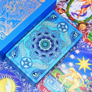 Jeu de tarots étanche * Tarot en feuille d'or * Cartes de tarot * Tarot 78 Rider-Waite